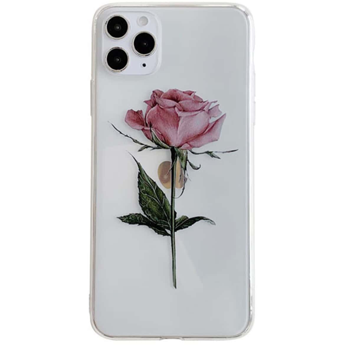

Rose Clear iPhone Case