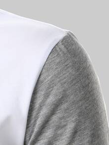 Manfinity Homme Men Contrast Panel Polo Shirt - Multicolor - View 5