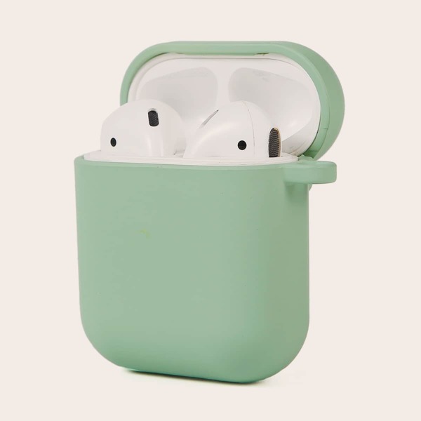 

1шт однотонный чехол для Airpods, Зелёные