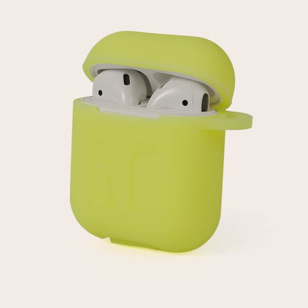 

1шт однотонный чехол для Airpods, Жёлтые