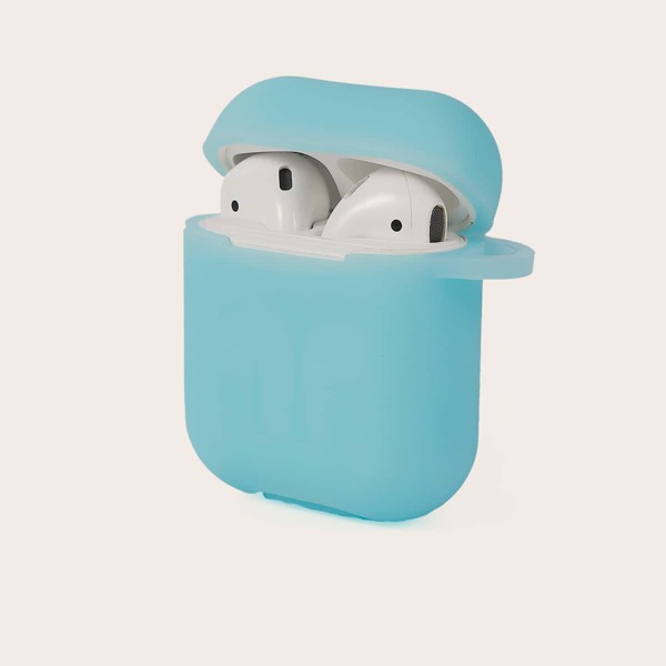 

1шт однотонный чехол для Airpods, Синий