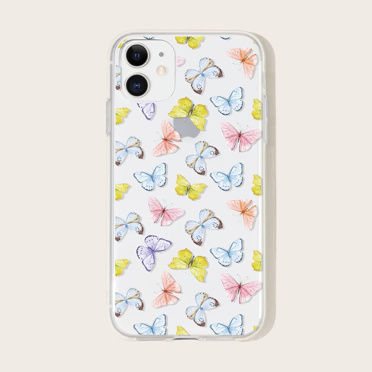 

1pc Butterfly Print iPhone Case, Multicolor