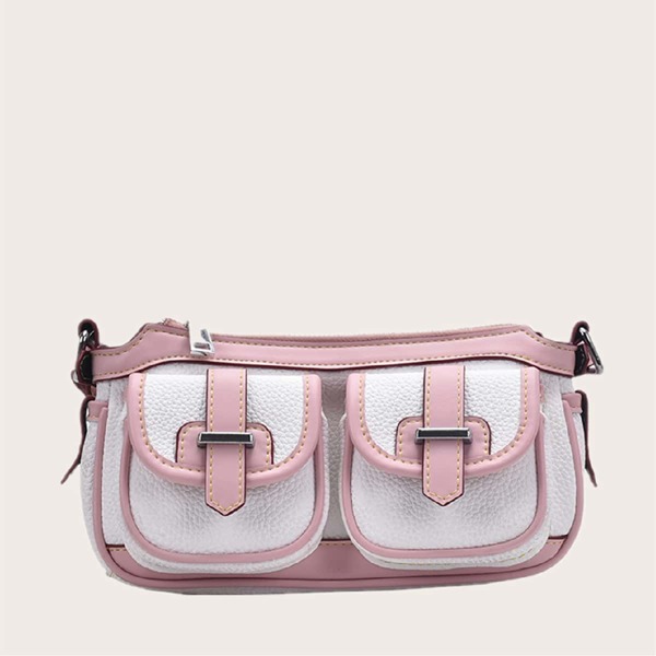 

Contrast Trim Crossbody Bag, White