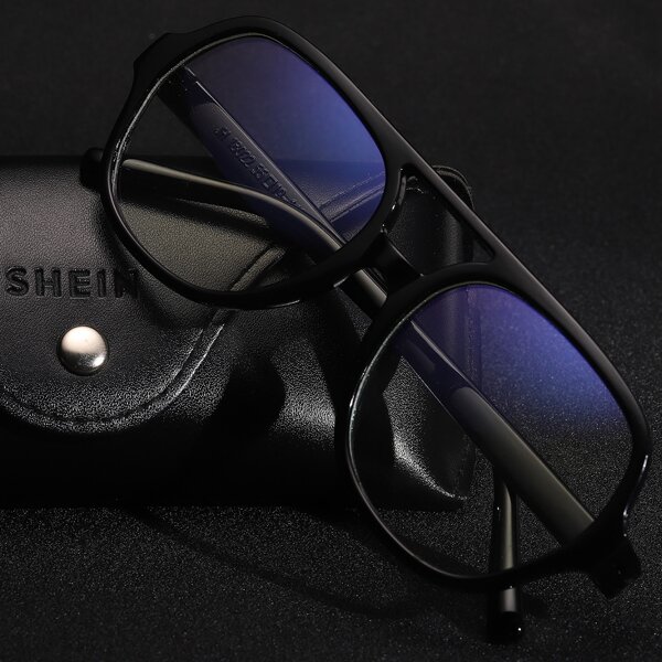 

Men Acrylic Frame Glasses, Black
