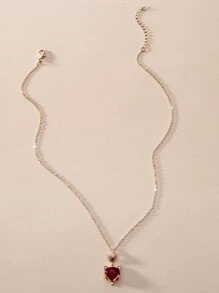 狐狸吊墜項鍊 - 彩色 - 查看 2