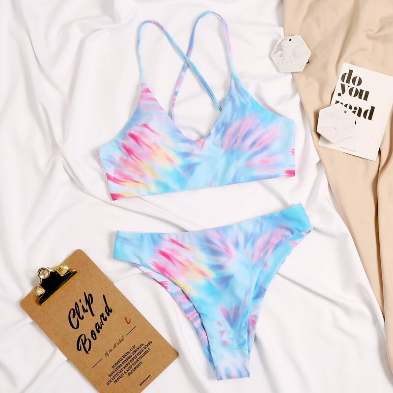

Tie Dye Bikini Swimsuit, Multicolor