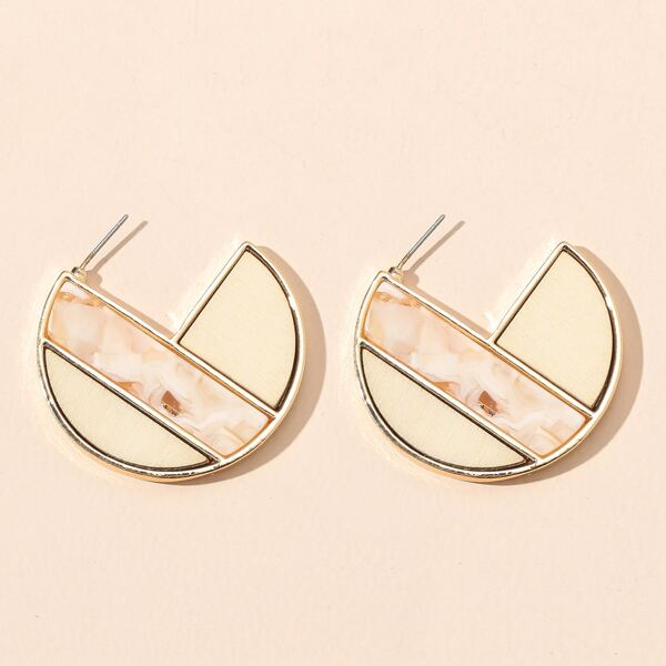 

Color Block Cuff Earrings, Multicolor