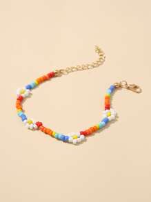 Colourful Beaded Bracelet - Multicolor - View 4