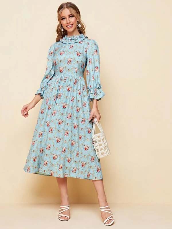 vestido floral elegante