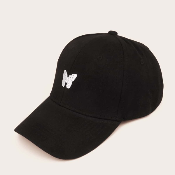 

Men Letter Embroidery Baseball Cap, Black