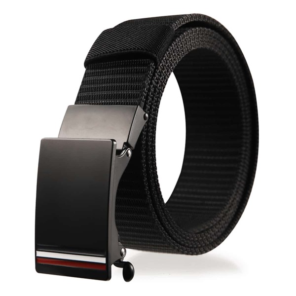 

Men Metal Tape Belt, Black