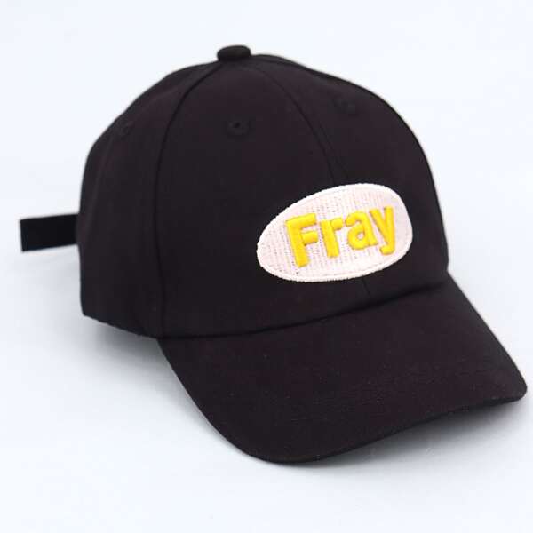 

Toddler Kids Letter Embroidered Baseball Cap, Black