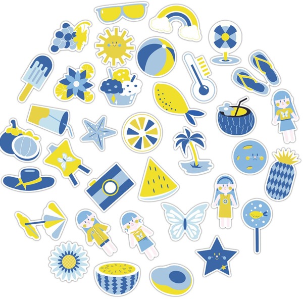 

50pcs Cartoon Graphic Sticker, Multicolor