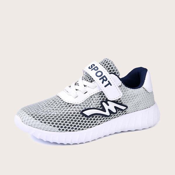 

Boys Hollow Out Low Top Sneakers, Grey