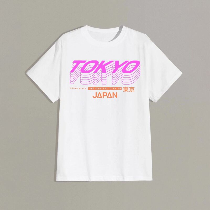 

Guys Letter Graphic Tee, White