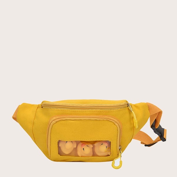 

Pocket Front Canvas Fanny Pack, Yellow