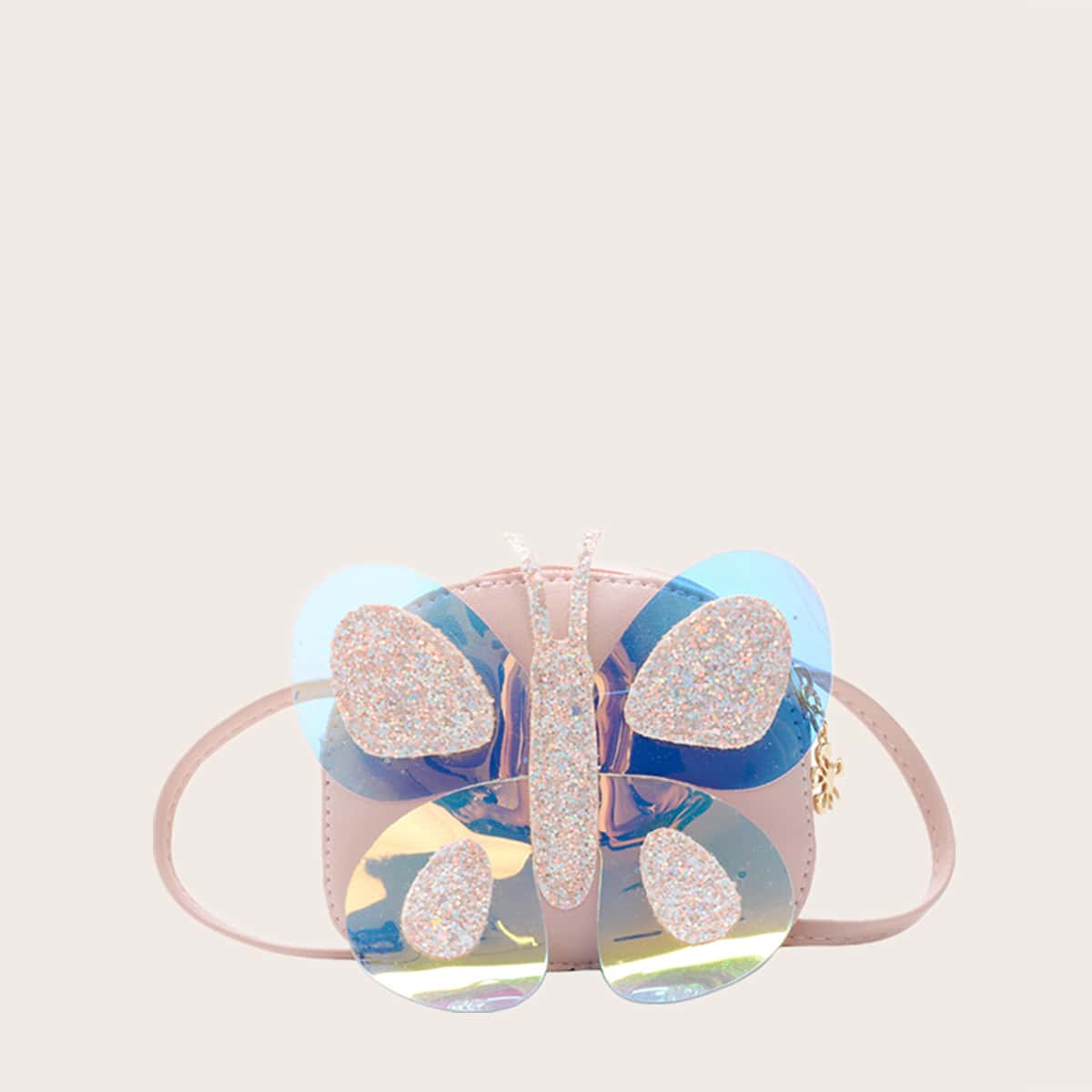 

Sequin Butterfly Crossbody Bag, Pink