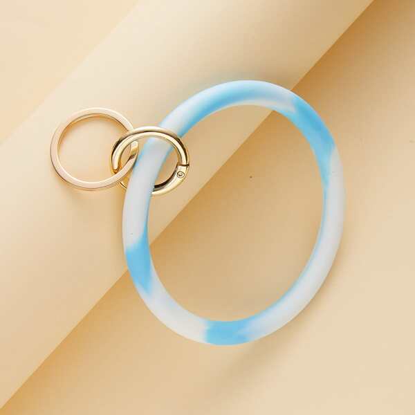 

Gradient Band Charm Keychain, Blue