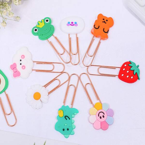 

1pc Random Cartoon Paper Clip, Multicolor
