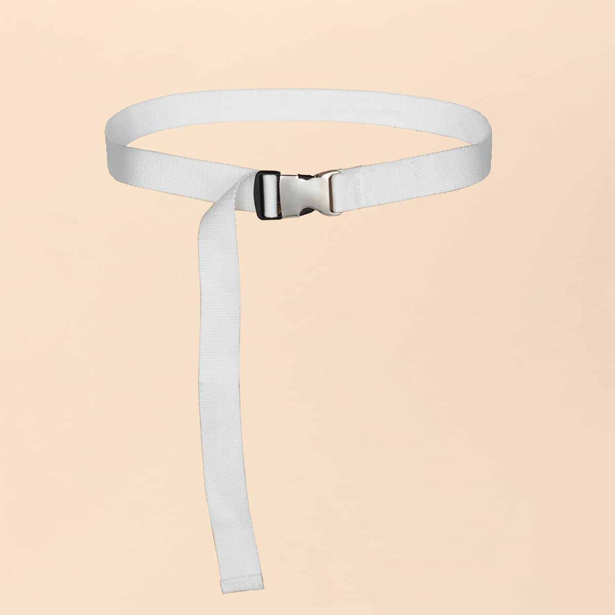 

Solid Tape Belt, White