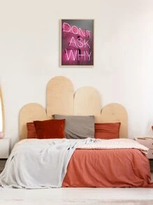 Slogan Graphic Wall Painting Without Frame - Multicolor - View 5