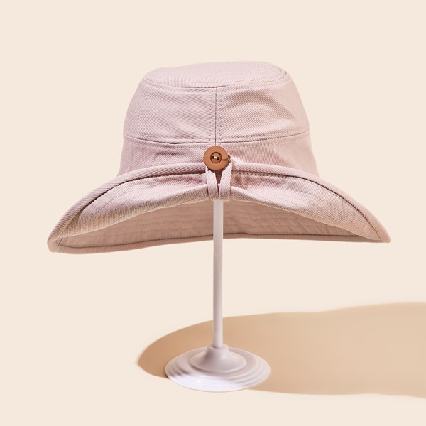 

Buckle Decor Bucket Hat, Pink