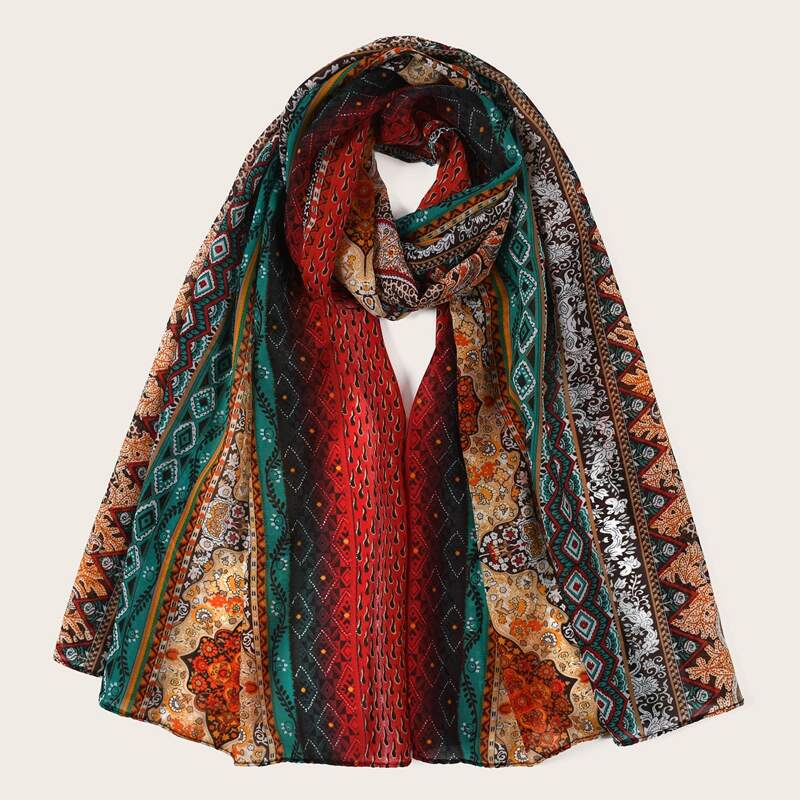 

Paisley Pattern Scarf, Multicolor