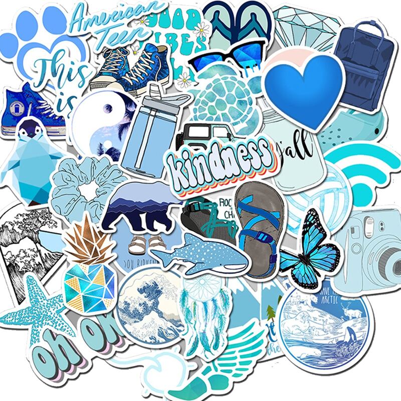 

50pcs Mixed Pattern Sticker, Multicolor