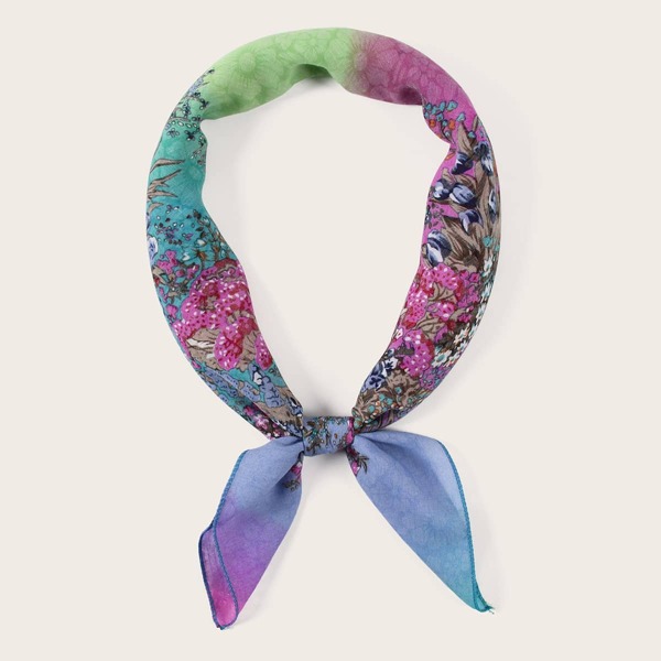 

Flower Pattern Bandana, Multicolor