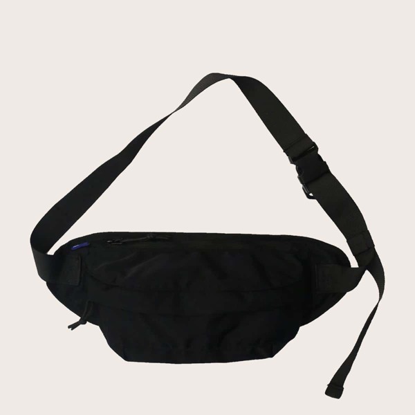 

Men Minimalist Fanny Pack, Black