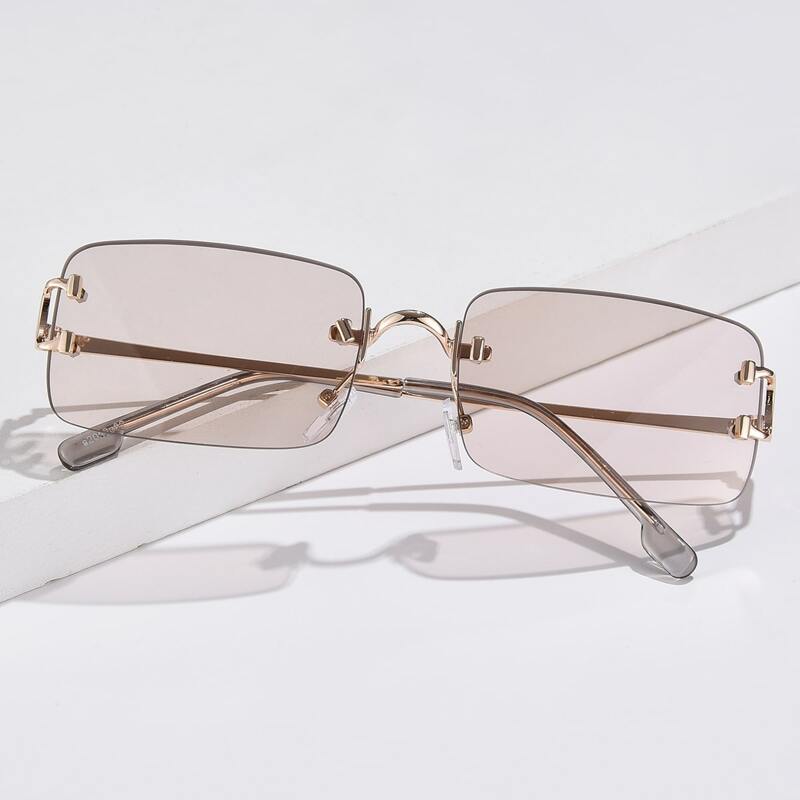

Guys Square Frame Sunglasses, Brown