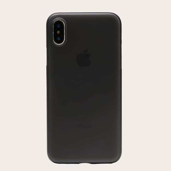 

Однотонный чехол для iPhone 1шт, Чёрный