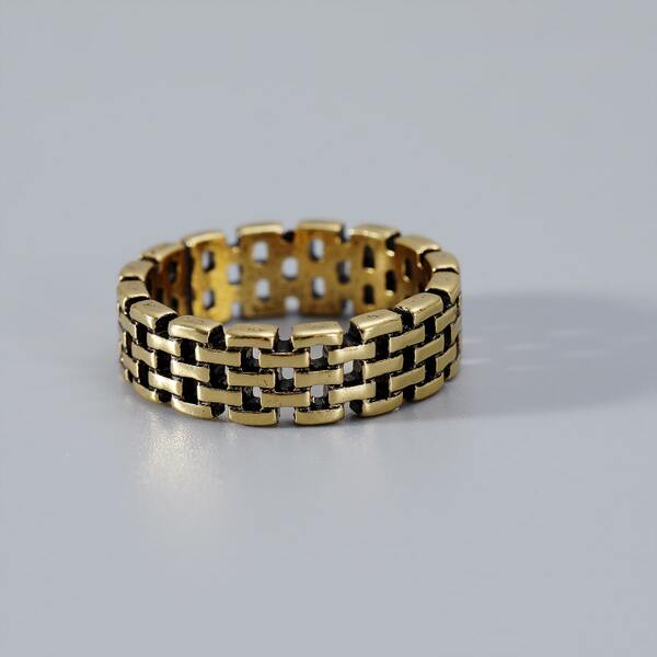 

Chain Design Ring, Gold