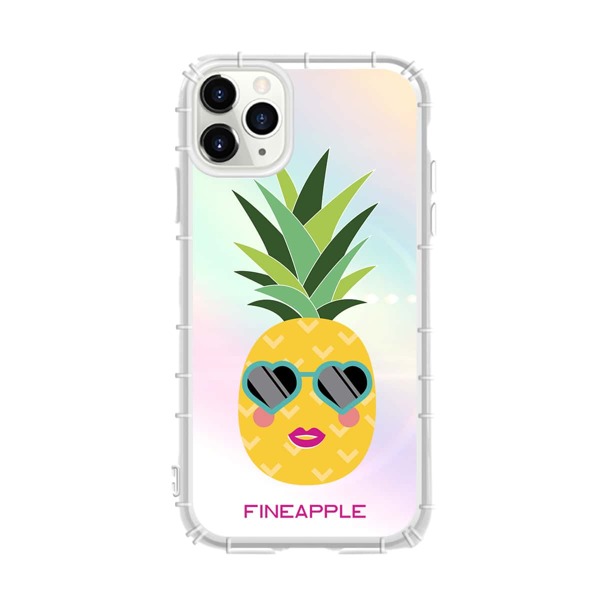 

1pc Cartoon Pineapple Print iPhone Case, Multicolor