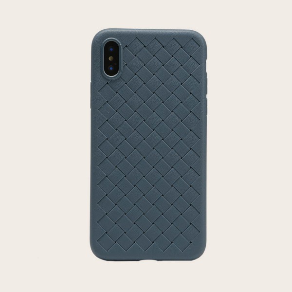 

1шт Плетеный чехол для iPhone, Синий