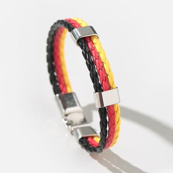 

PU Leather Braided Bracelet, Multicolor