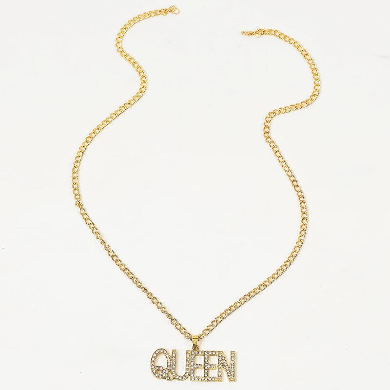 

Guys Letter Charm Necklace, Gold