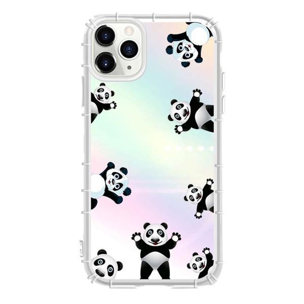 

1pc Panda Print iPhone Case, Multicolor