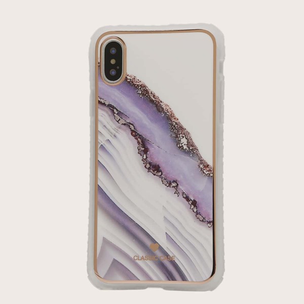 

Чехол для iPhone с мраморным узором 1шт, Многоцветный