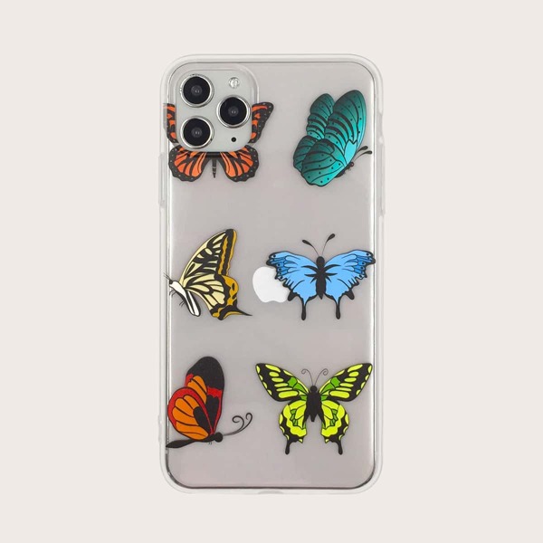 

Чехол для iPhone с принтом "бабочка" 1шт, Многоцветный