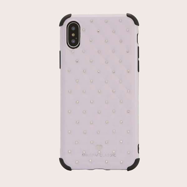 

Чехол для iPhone со стразами 1шт, Розовые