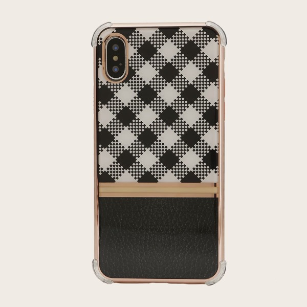 

Чехол для iPhone в клетку 1шт, Многоцветный