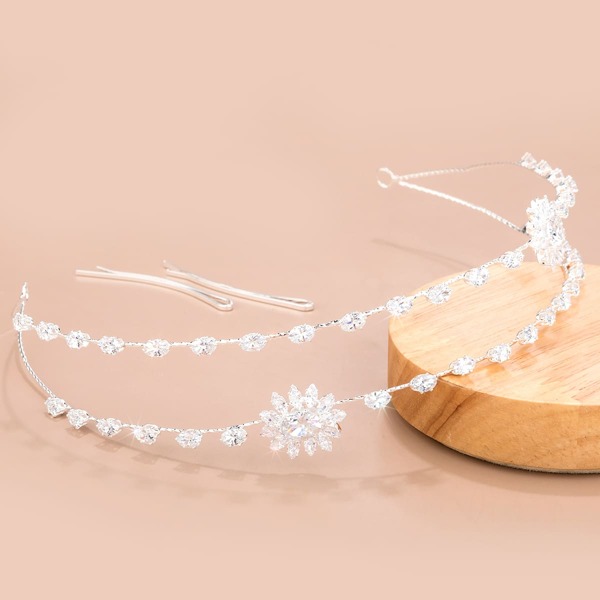 

Rhinestone Decor Hair Accessory, Silver