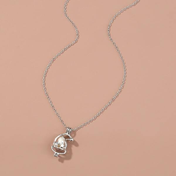 

Pearl Hat Detachable Necklace, Silver
