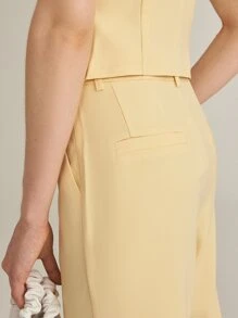 MOTF PREMIUM Conjunto chaleco con pantalones - Amarillo - Ver 10