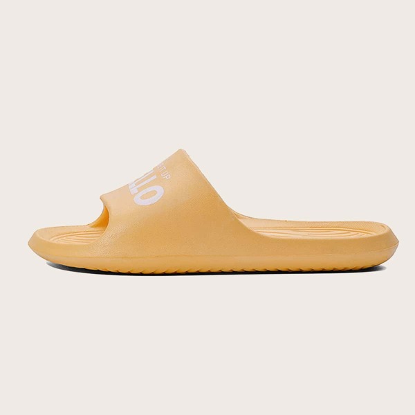 

Open Toe Letter Graphic Slides, Yellow