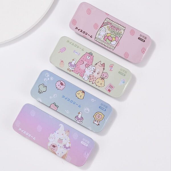 

10pcs Boxed Cartoon Graphic Random Bandage, Multicolor