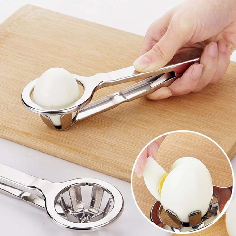 

Stainless Steel Egg Cutter, Silver