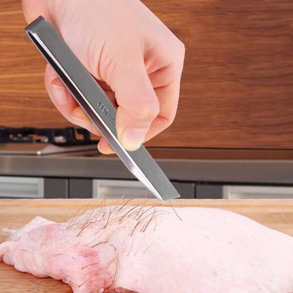 

Multifunction Stainless Steel Tweezers, Silver