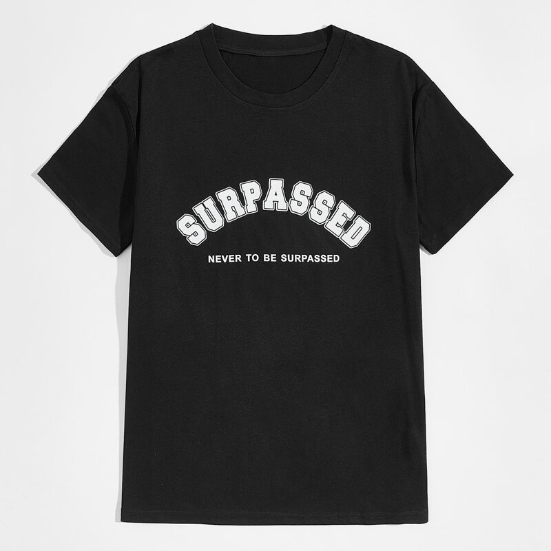 

Guys Letter Graphic Black Tee